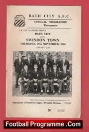 Bath City v Swindon Town 1960
