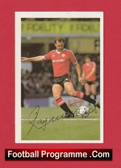 Manchester United Ray Wilkins Autographed Signed Football Sticker - football programme