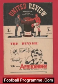 Manchester United v Everton 1947 – Man Utd 40s Programme