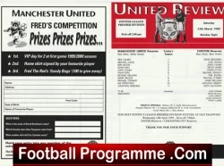 Manchester United v Everton 1999 - Man Utd Treble Season Reserves - football programme
