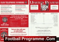 Manchester United v Liverpool 1999 - Man Utd Treble Season Reserves - football programme