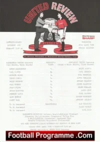 Manchester United v Newcastle United 1996 – Reserves Match