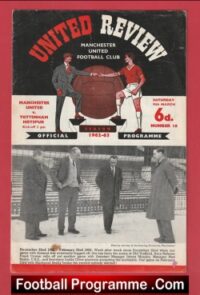 Manchester United v Tottenham 1963 – Man United 63