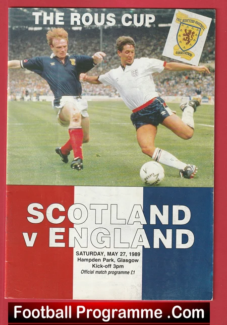 Scotland v England 1989 - Hampden Park - Glasgow - Image 2