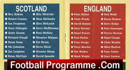 Scotland v England 1989 - Hampden Park - Glasgow - Image 3