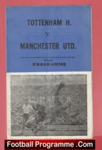 Tottenham Hotspur v Manchester United 1968 – Pirate Programme