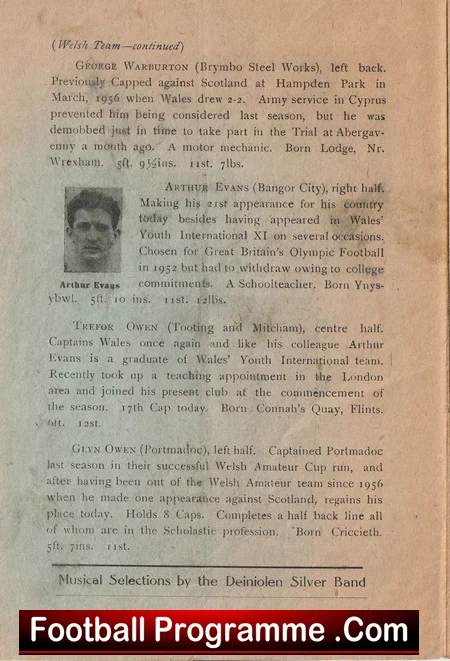 Wales v England 1957 - Amateur International at Bangor - Image 3