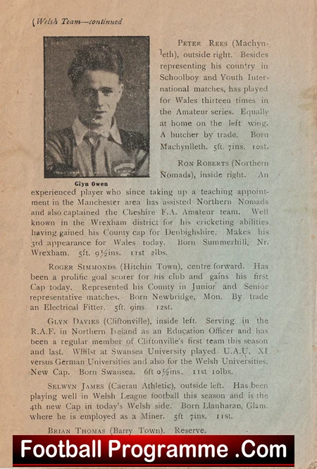 Wales v England 1957 - Amateur International at Bangor - Image 4