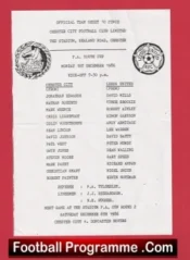 Chester City v Leeds United 1986 – Youth Match