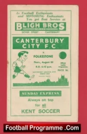 Canterbury City v Folkestone Town 1962