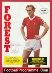 Nottingham Forest v Australia 1984 – Friendly Match Signed