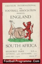 England v South Africa 1953 Amateur International Selhurst Park