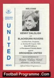 Drogheda United v Blackburn Rovers 1993 – Kenny Dalglish Ireland