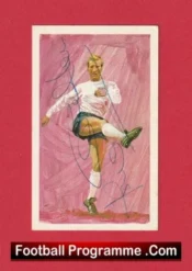 Leeds United Jack Charlton Autographed Signed Football Card