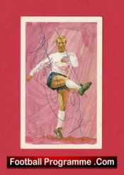 Leeds United Jack Charlton Autographed Signed Football Card