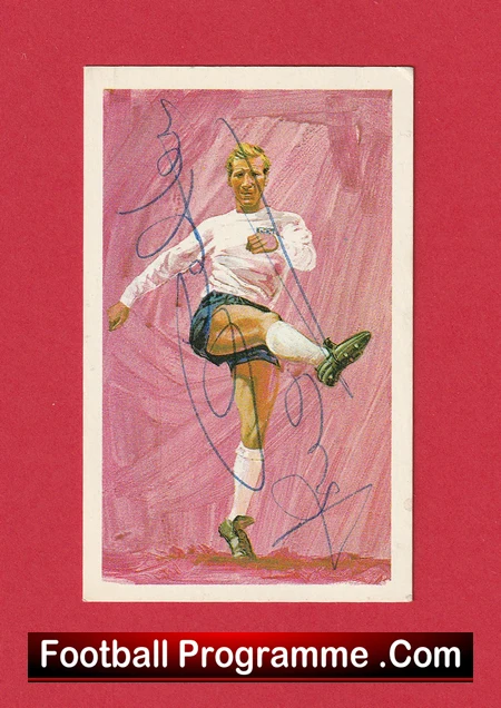Leeds United Jack Charlton Autographed Signed Football Card - Image 2