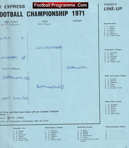 Five A Side National Championship 1971 - Plus George Best - Image 5