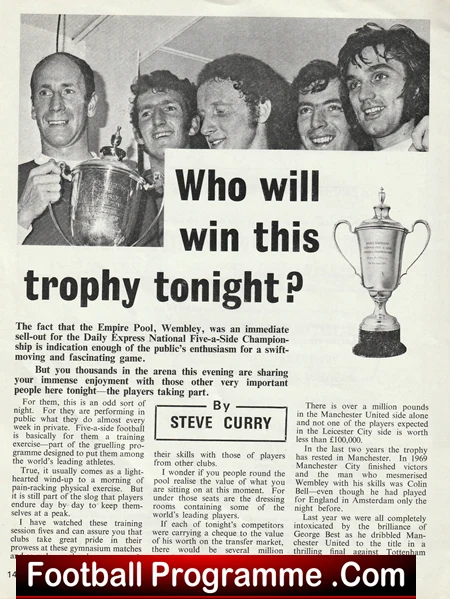 Five A Side National Championship 1971 - Plus George Best - Image 6