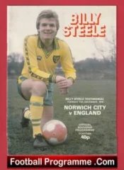 Billy Steele Testimonial Benefit Norwich City 1979 + George Best