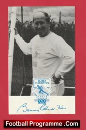 Manchester United Bobby Charlton Signed Autographed Card