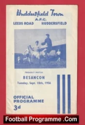 Huddersfield Town v Besancon 1956 – Friendly Match French Team