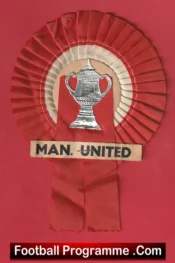 Manchester United Old Football Rosette 1970’s Man Utd