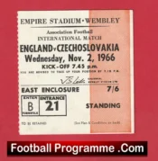 England v Czechoslovakia 1966 – Football Match Ticket