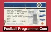 Chelsea v Manchester United 2006 – Match Ticket