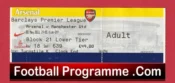 Arsenal v Manchester United 2011 – Match Ticket