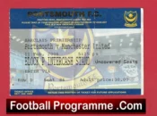 Portsmouth v Manchester United 2006 – Football Ticket