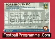 Portsmouth v Manchester United 2004 – Match Ticket
