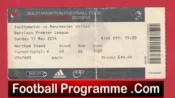 Southampton v Manchester United 2014 – Football Ticket