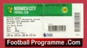Norwich City v Manchester United 2021 – Football Ticket
