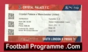 Crystal Palace v Manchester United 2022 – Football Ticket