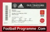 Manchester United v Watford 2020 – Football Ticket