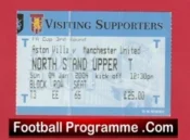 Aston Villa v Manchester United 2004 – Ticket