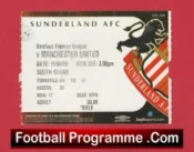 Sunderland v Manchester United 2009 – Football Ticket