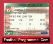 Liverpool v Manchester United 2003 – Football Ticket