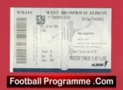 West Bromwich Albion v Manchester United 2006 – Match Ticket