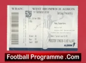 West Bromwich Albion v Manchester United 2006 – Match Ticket