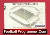West Bromwich Albion v Manchester United 2003 – WBA Match Ticket