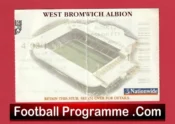 West Bromwich Albion v Manchester United 2003 – WBA Match Ticket