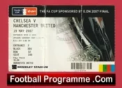 Chelsea v Manchester United 2007 – FA Cup Final Match Ticket