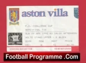 Crystal Palace v Manchester United 1995 – FA Cup Semi Final Football Ticket