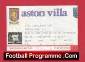 Crystal Palace v Manchester United 1995 – FA Cup Semi Final Football Ticket
