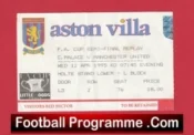 Crystal Palace v Manchester United 1995 – FA Cup Semi Final Replay Ticket (Copy)