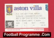 Crystal Palace v Manchester United 1995 – FA Cup Semi Final Replay Ticket (Copy)