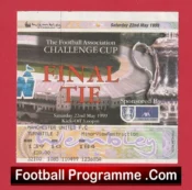 Newcastle United v Manchester United 1999 – Cup Final Ticket Treble Season