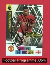 Manchester United Marcus Rashford Autograph Signed Football Card