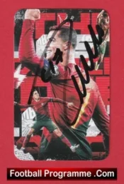 Manchester United Cristiano Ronaldo Autograph Signed Football Card Man Utd